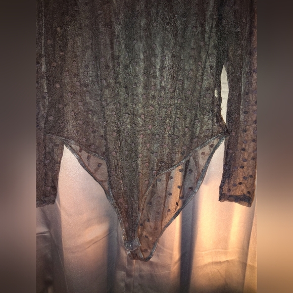 Forever 21 Black Asymmetrical Bodysuit - Picture 5 of 5